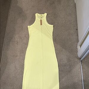 Yellow Sleeveless Women's Dress